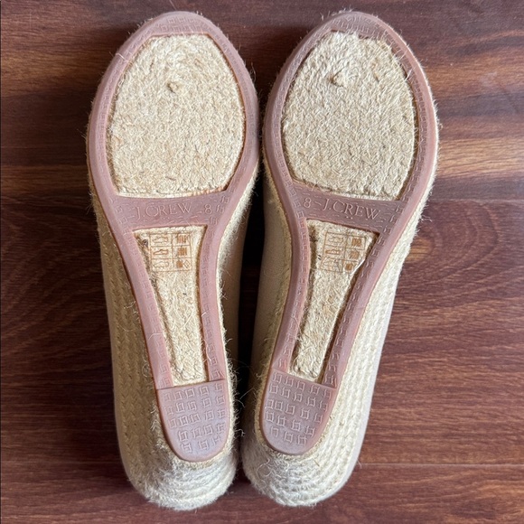 J. Crew Factory Cream Espadrille Shoes Size 8 - Picture 10 of 10